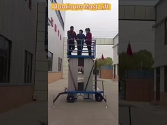 12m垂直ダブルマストリフト 望遠鏡型アルミマストリフト