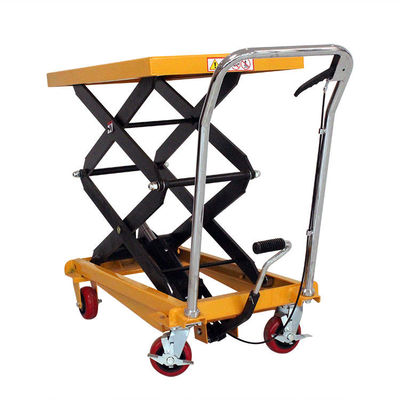 購入 2000kgs シザー トロッリー リフト マニュアル 水力シザー トロッリー プラットフォーム テーブル online manufacture
