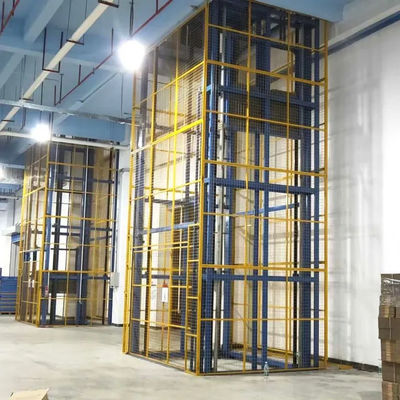 購入 4 ポストケージリフト 3000kg 水力物資エレベーター 完全にケージされた貨物エレベーター online manufacture