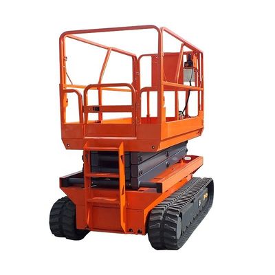 購入 200kg 4m-6m クローラー・シザー・リフト 水力自走式リフティング・プラットフォーム online manufacture