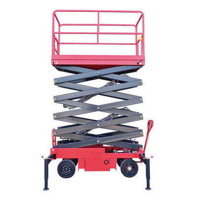 購入 レッド モバイル ハイドロリック プラットフォーム 12m モバイル エアリフト 500KG 容量 online manufacture