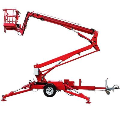 購入 水力 16m トレーラーブームリフト 牽引式 結合ブームリフト 空中作業用 online manufacture
