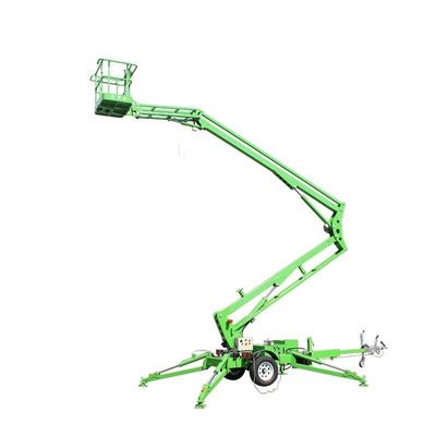 購入 緑色 18m トラック  Articulating Lift の後ろ 電動 引く Articulating Lift の後ろ online manufacture
