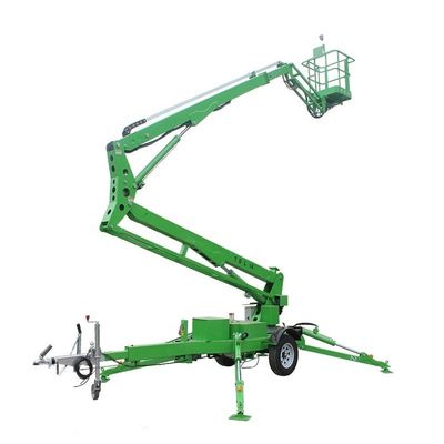 購入 60 フィート 引引可能なブーム リフト トレーラー 建設と保守のためのブームを装着 online manufacture