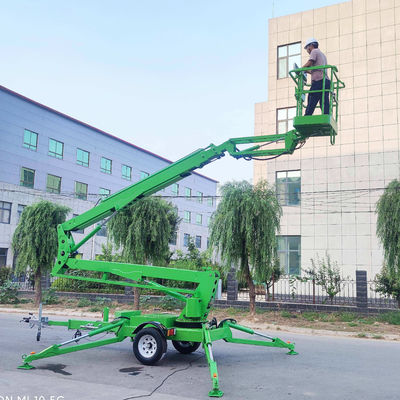 購入 200kg トレーラーブームリフト 18m 水力関節式牽引式ブームリフト online manufacture