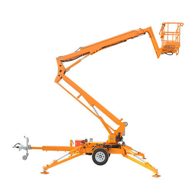 購入 20m トレーラーブームリフト 200kg トレーラー上の牽引式関節ブームリフト online manufacture