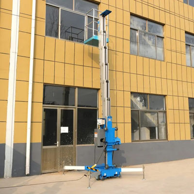 購入 8m - 16m 空中作業プラットフォーム 垂直マストブームリフト 26 フィート online manufacture