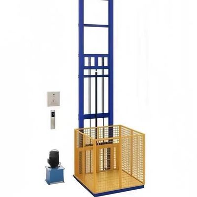 購入 1000KG 4m 水力貨物リフト 壁に装着された倉庫物件リフト online manufacture