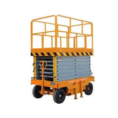 購入 オレンジモバイル液圧リフトプラットフォーム 4m 300kg ポータブルシザーリフト online manufacture