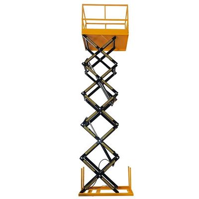 購入 1T - 4T 固定電気液圧シザー貨物リフトテーブル 1m - 4m シザーリフト online manufacture