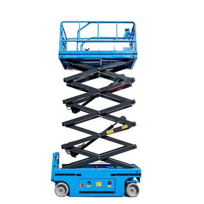 購入 自動運転の電気シザリリフトプラットフォーム 450kg 10m 水力空中作業リフト online manufacture