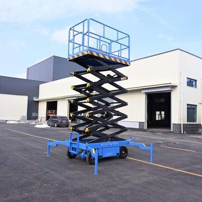購入 移動式電動シザーリフティングエレベーター 0.5t 8m 作業プラットフォーム 建設用 online manufacture
