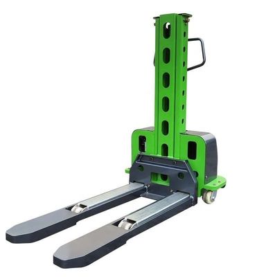 購入 1トンの電動パレットスタッカー 自動ロードスタッカーフォークリフト online manufacture