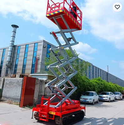 購入 8m 10m 12m 自走電動クローラー シザーリフトプラットフォーム online manufacture