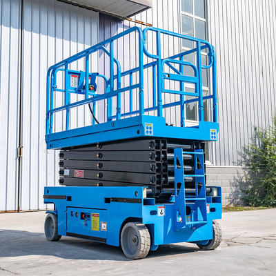 購入 High Altitude Work Platform Fully Automatic Electric Scissor Lift Platform オンライン製造