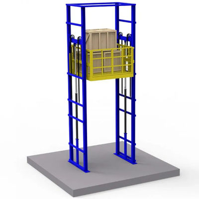 2000kg~6000kg 垂直倉庫 貨物 エレベーター 水力 4ポスト貨物 エレベーター