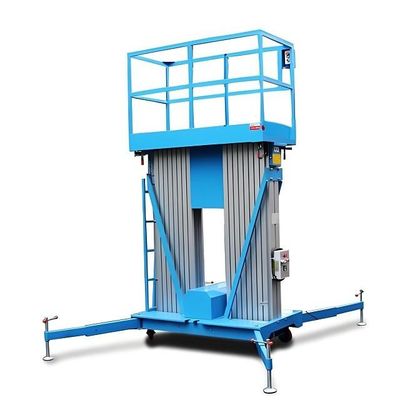 12m垂直ダブルマストリフト 望遠鏡式電動マストブームリフト
