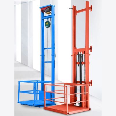 1000kg 小型貨物エレベーター オレンジ 壁掛け貨物エレベーター 倉庫用
