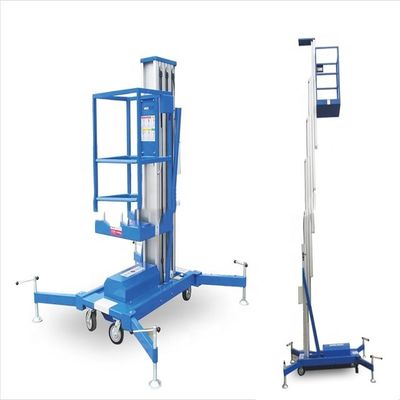 シングルマスト垂直伸縮式アルミニウム合金リフトプラットフォーム 9m 150kg