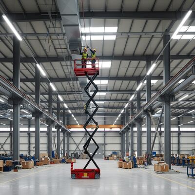 産業用電動シザーリフト 6m 8m 10m 高所作業リフティングプラットフォーム