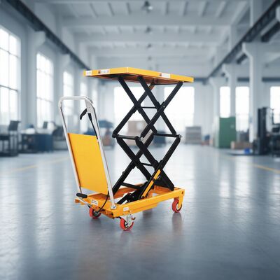 手動持ち上げプラットフォーム 500kg 移動式小型貨物持ち上げ車両