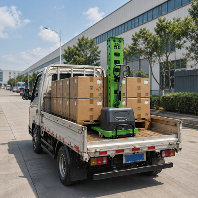 1000kg 1.6m 自転車 電気スタッカー ポータブル パレットリフター